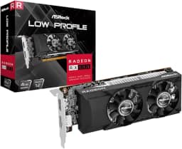 ASRock Placa gráfica AMD Radeon RX 550 de perfil baixo 4GB 128 bit GDDR5 5120 x 2880 6 Gbps Dual Fan 1100 MHz