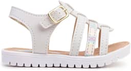 Sandália Infantil Menina Anabela Casual Kids Papete com Fivela, Leve e Confortável, 20 a 27