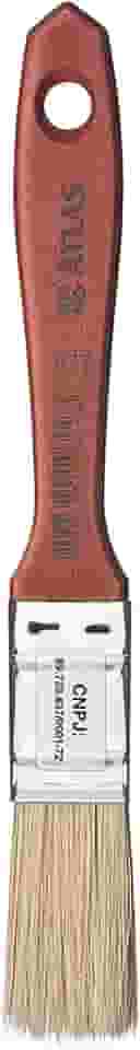 Atlas - Trincha Média de 3/4" com Cerdas Brancas Selecionadas para Pintura em Verniz e Stain.