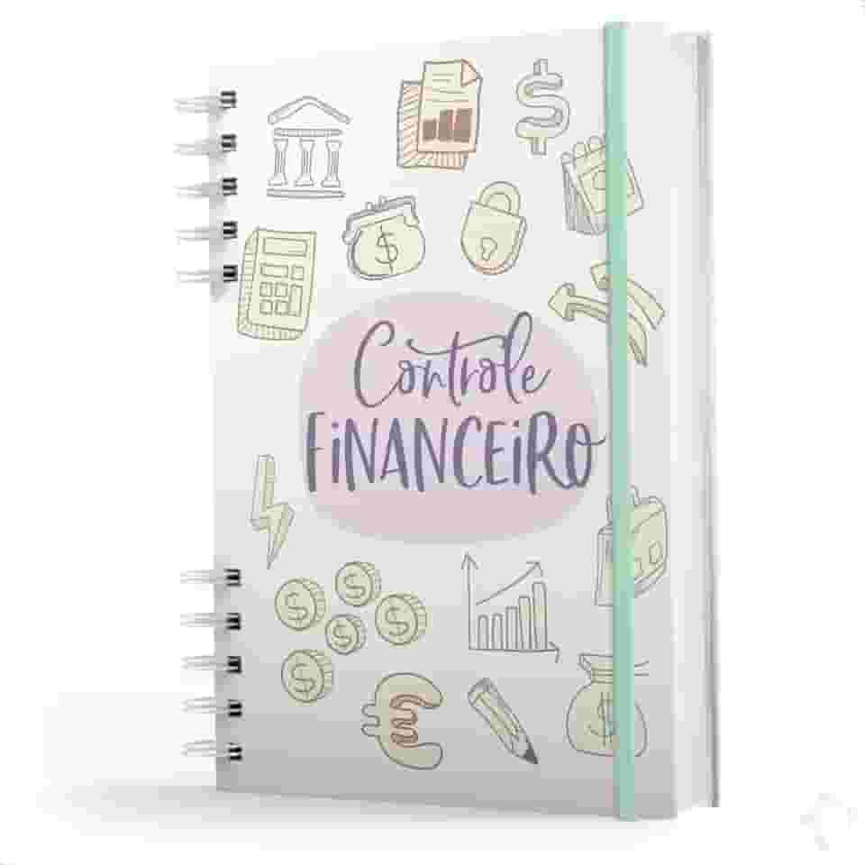 Caderno De Controle Financeiro - Capa Dura - Registro Financeiro Mensal