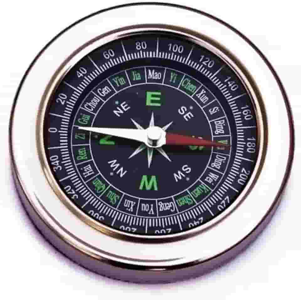 Bússola Analógica LP57 - CenterCoisas - Plástico - Brilha no escuro, Lente de aumento - Bússola