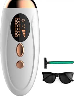 Remoção de pelos IPL, depilação a laser em casa para mulheres e homens, 999.999 Flashes Dispositivo permanente de remoção de pelos na linha do biquíni das pernas e braços do rosto