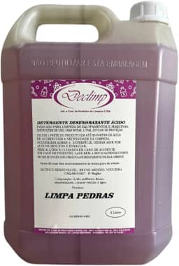 Limpa Pedras Detergente Desengraxante Ácido 5l Declimp