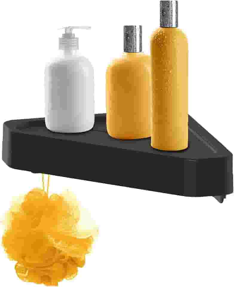 PRATELEIRA DE PAREDE DE CANTO ELEVE PRETO FECHADO