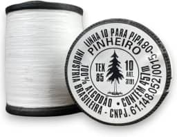 Linha Pinheiro para Pipa, Fio 10, 500 Jardas, Tex 85, Branco, 100% Algodão 1 Unidade