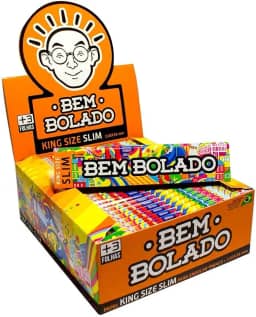 Caixa de Seda Bem Bolado King Size Slim Branca Seda Grande (c/50) Atacado