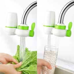 Purificador de Água para Torneira com Filtro Cerâmico 5 Etapas Remoção Cloro Metais Pesados Alta Vazão 2L/min Cartucho Refil Durável Bidirecional Cozinha Residencial