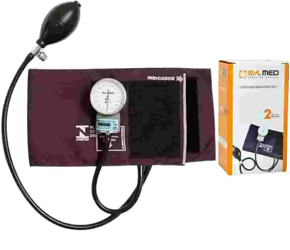 Esfigmomanômetro P A Med Com Selo Do Inmetro E Anvisa (Vinho)