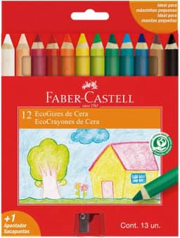 Ecogiz de Cera Faber-Castell - 12 Cores