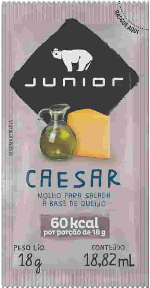 Molho Salada Sachê Junior Caesar Pacote Com 30 Unidades