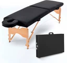 Maca Portátil Dobrável Estética Standard 300kg Preto