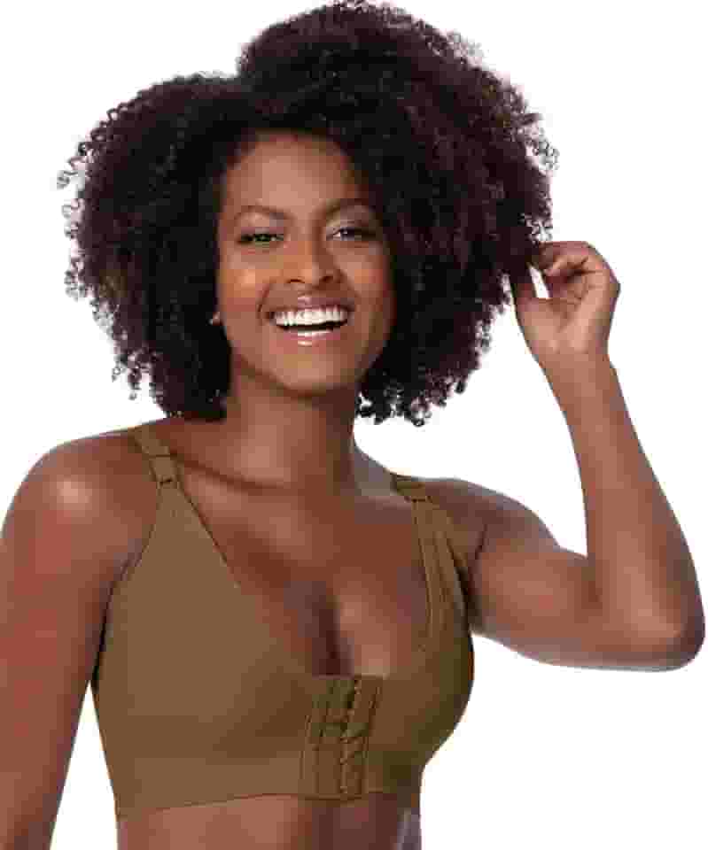 Sutiã De Compressão Pós Cirúrgico Com Abertura Frontal Reforçado