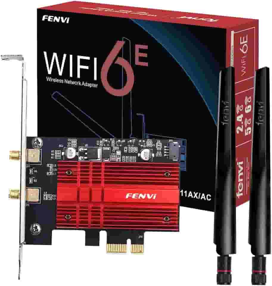 Placa de rede WiFi 6E AX210 PCI-E WiFi BT5.3 160MHz Tri-Band expande WiFi para 6GHz/5GHz/2,4GHz 5400Mbps Gigabit AX210ngw Desktop PC PCIe adaptador sem fio WiFi 6E 802.11ac ax MU-MIMO para Windows