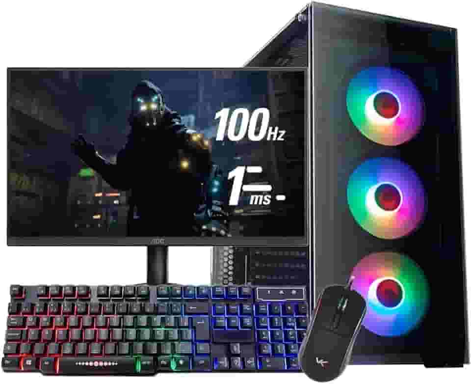 Computador Completo Ryzen 5 5600GT 16GB Ram, 500GB Monitor 21,5” Full HD 100hz Teclado e Mouse Rgb