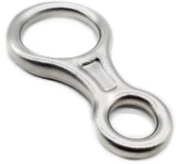 Freio oito (8) em aço inox 40KN marca USClimb