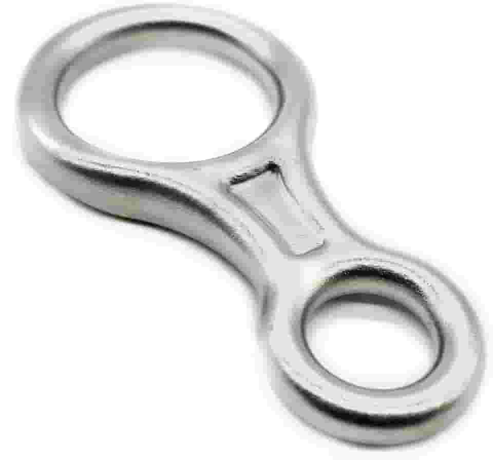 Freio oito (8) em aço inox 40KN marca USClimb