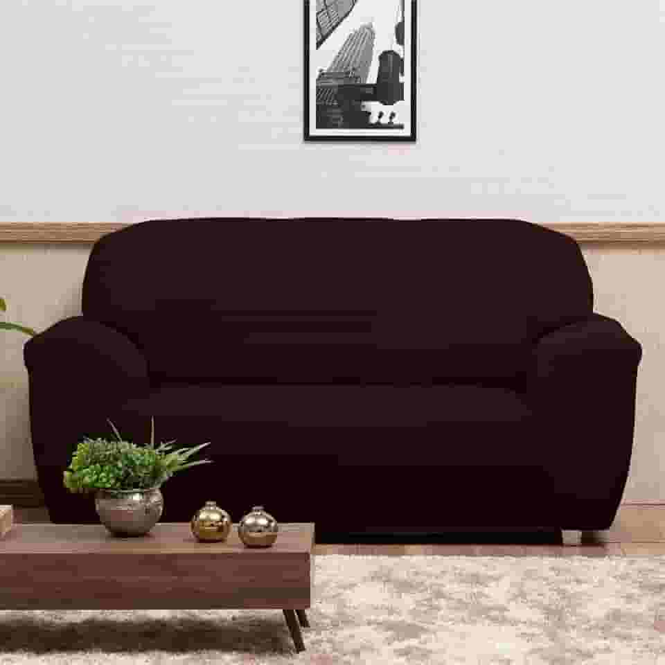 Capa para Sofá 2 e 3 lugares de Malha Alto Padrão - Tabaco