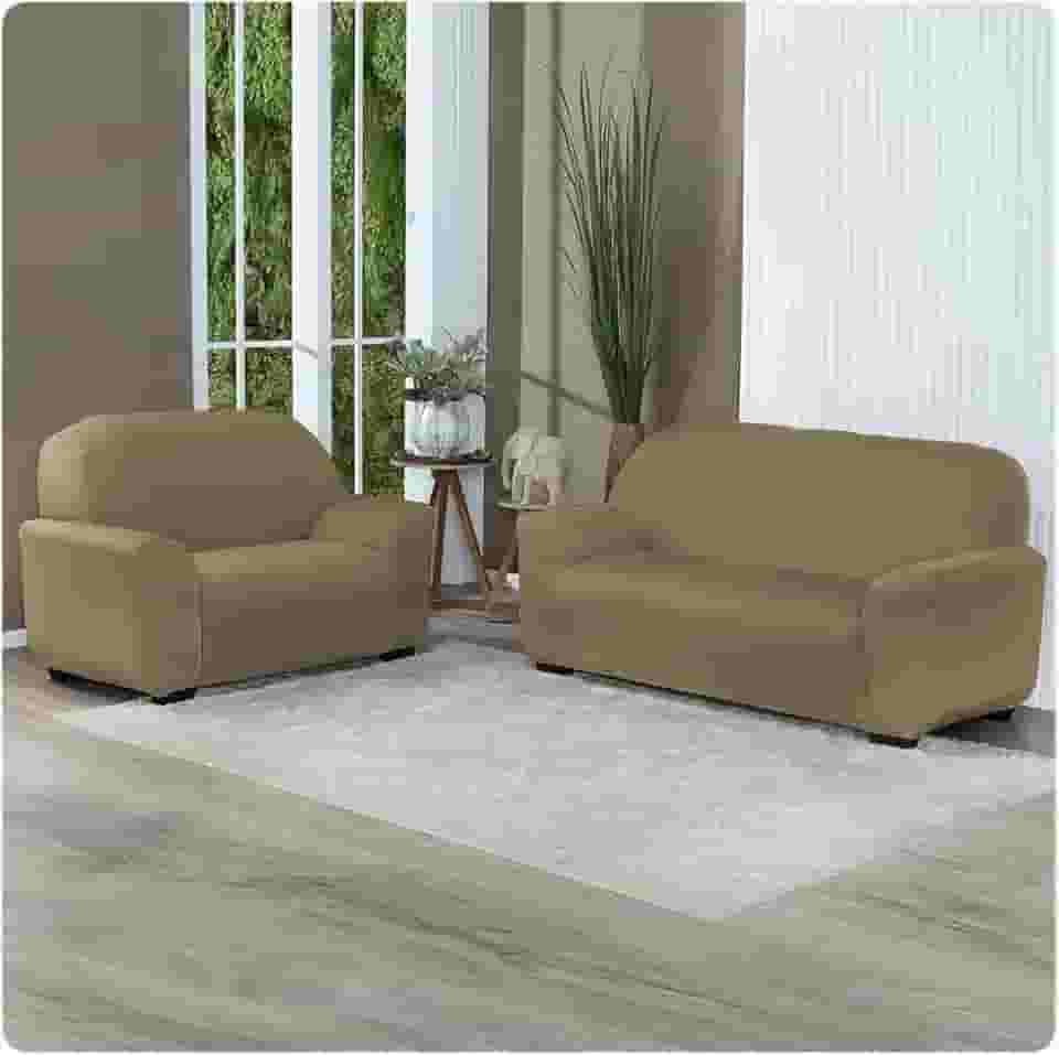 Capa Para Sofá Grossa em Malha Gel 2 e 3 Lugares Cores Diversas (Avela)