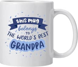 Presentes de aniversário para o vovô, a melhor caneca de café do vovô do mundo, presentes engraçados de Natal para o avô