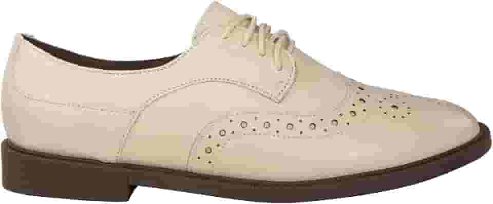 Sapato Oxford Feminino Off White