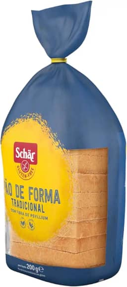Pão de forma trdicional sem Glúten sem lactose Schär