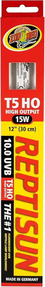 Zoo Med ReptiSun Lâmpada linear de alto rendimento 10.0 UVB 15 Watt, 30.5 cm