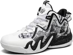 Tênis de basquete masculino com sola de borracha de malha antiderrapante tênis de corrida ao ar livre excelente aderência para botas de basquete esportivas