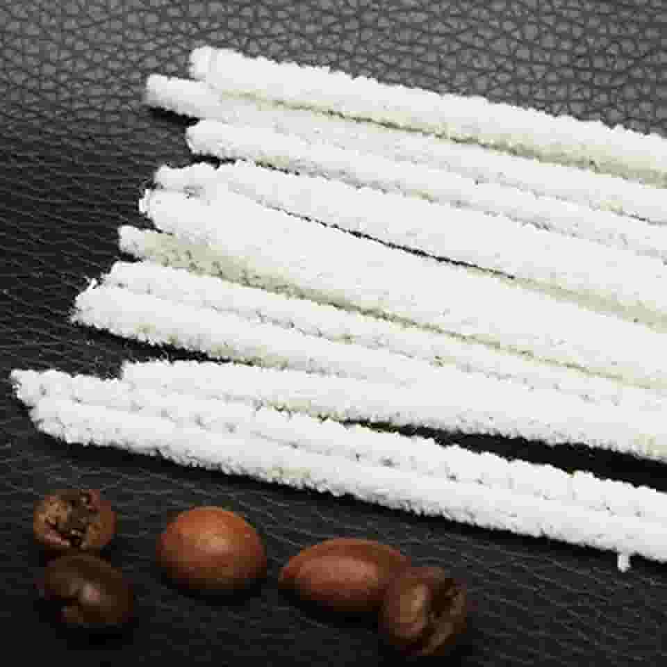 100 peças de algodão branco puro para limpeza de cachimbo tira de suporte de cigarro poderoso DIY acessórios de cigarro ferramenta de limpeza de tabaco para fumar