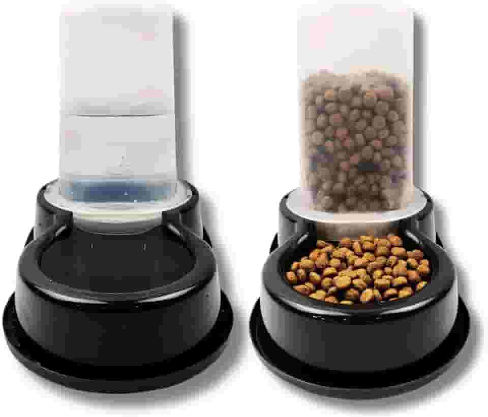 Comedouro e Bebedouro Automatico Para Cachorro Dupla Função Multiuso Caes Pequeno Porte 1,5L Kit 2 Unidades