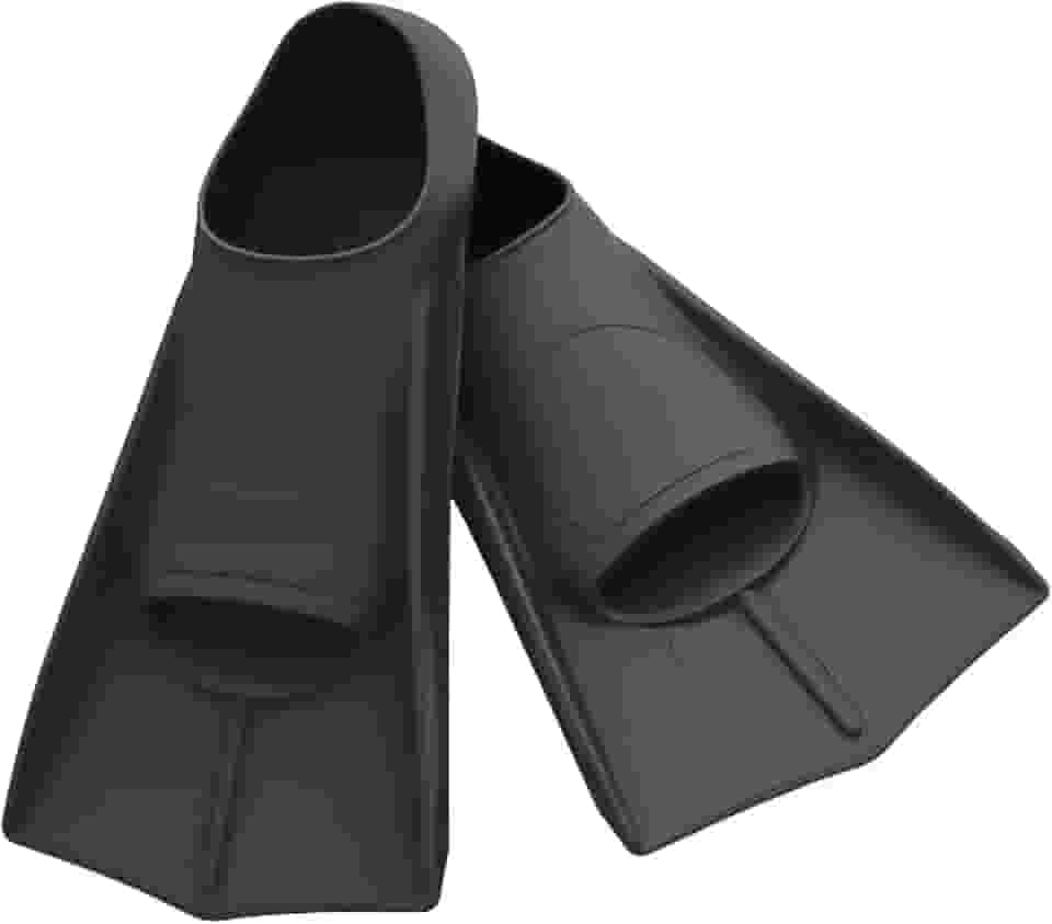 JustGoFit Pé De Pato Para Natação Adulto – Nadadeira Curta de Borracha Tamanhos M L XL Unissex