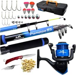 Kit de Pesca com Vara, Molinete e Acessórios Jau Pesca