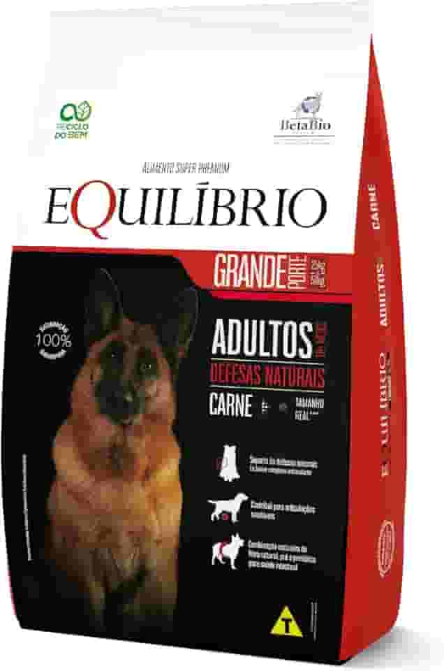 Equilíbrio Super Premium Cães Ração Cães Equilibrio Raças Grandes Adulto Carne 12Kg