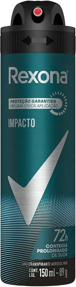 Rexona Desodorante Antitranspirante Aerosol Masculino Impacto 72 Horas 150Ml