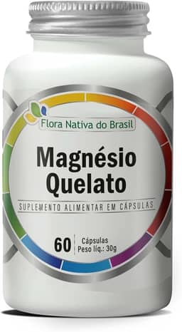 Magnésio Quelato 60 Cápsulas 500mg - Flora Nativa