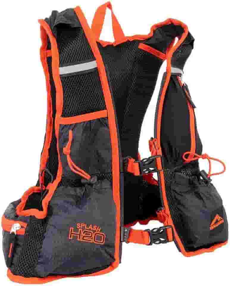 1213 - MOCHILA TRILHAS SPLASH H2O - PRETO COM VERMELHO