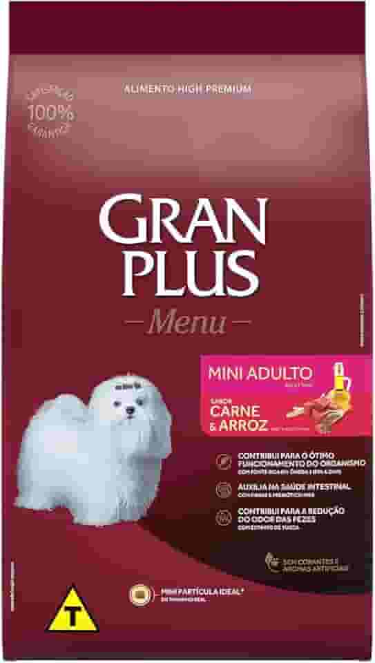 Granplus Ração Para Cães Adultos Gran Plus Mini Carne E Arroz 15 Kg