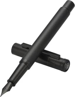 Hongdian Caneta Tinteiro Floresta Negra Ponta Fina, Black Fine Nib Fountain Pen Design Clássico com Conversor e Conjunto de Estojo para Canetas de Metal