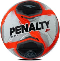 Bola Penalty S11 R2 XXV Society Branca Preta e Laranja
