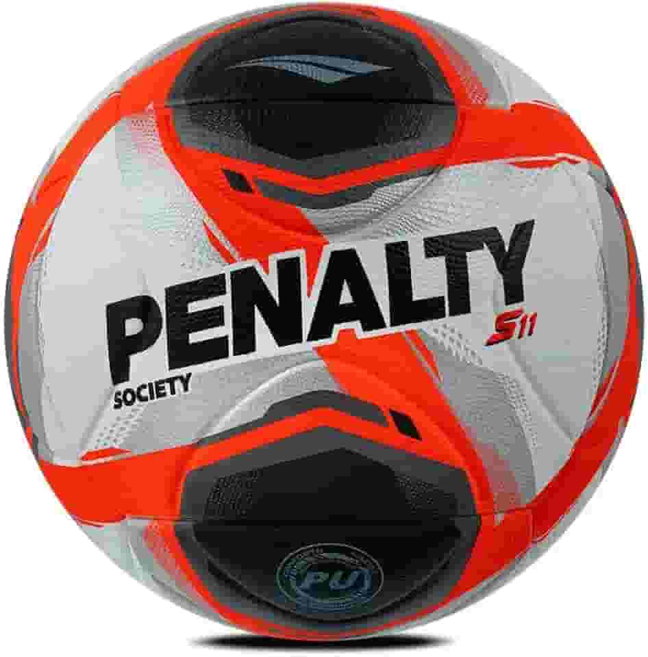 Bola Penalty S11 R2 XXV Society Branca Preta e Laranja