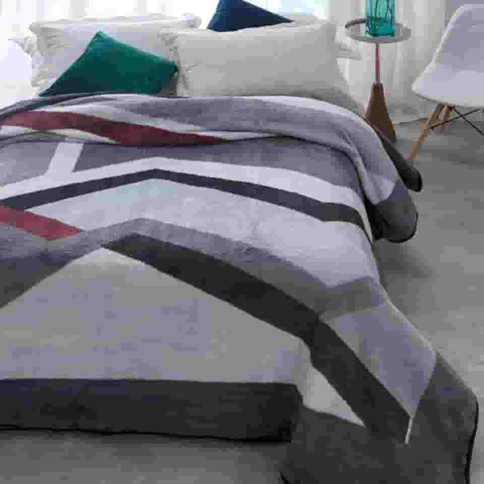 Cobertor Kyor Plus Amalfi 1,80M X 2,20M Cinza Casal