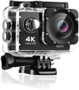 Câmera de Ação 4K Ultra HD com Wi-Fi – 16MP, à Prova d’Água + Acessórios para Esportes, Foto e Vídeo