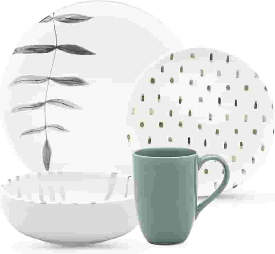 Oxford Aparelho De Jantar 16 Peças Flat Samambaia