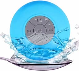 Caixa de Som Bluetooth Resistente A Agua Com Ventosa Para Banheiro e Área Externa Piscina Caixinha para Banho Premium Cores Variadas AlphaDomus