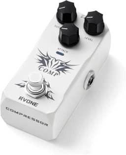 RVONE Pedal Compressor Analógico Para Guitarra/Baixo, De Guitarra Nível Estúdio, Efeitos Baixo Elétrico, True Bypass E Caixa Alumínio