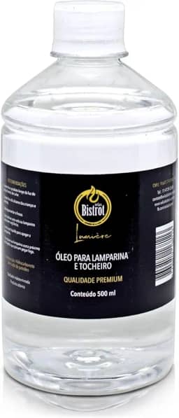 Fluido Para Tocheiros E Lamparinas 500Ml Puro Sem Aroma