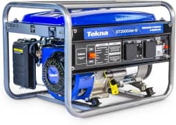 Gerador a Gasolina Tekna GT2500AW – 2.200W, Bivolt 127V/220V, Motor 4 Tempos 163cc, AVR, Voltímetro e Carregador de Bateria