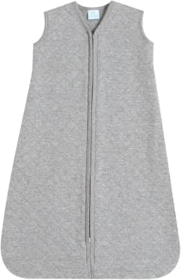 Saco de Dormir Cinza Mescla em Matelassê Cor:Cinza;Tamanho:M - 6 a 12 meses