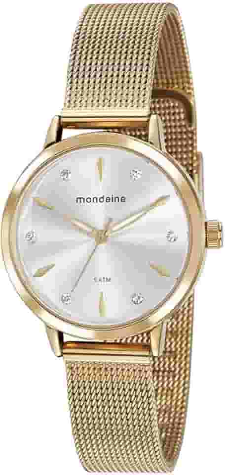 Relógio Mondaine Feminino Dourado Casual Fashion - 76733lpmvde