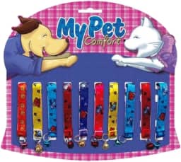 MY PET BRASIL Coleira Para Gato Display De Coleiras Para Gatos Coleira Com Guizo Coleiras Multicolor Com 10 Unidades Tamanho Único