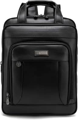 Bolsa Notebook Executiva Preta Pasta Mochila Elegante Couro